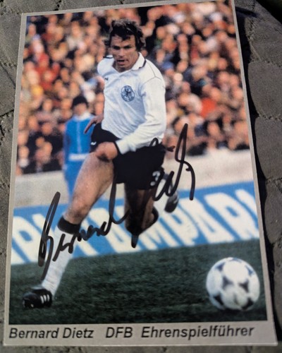 Bernard dietz autogrammfoto - dietz,
