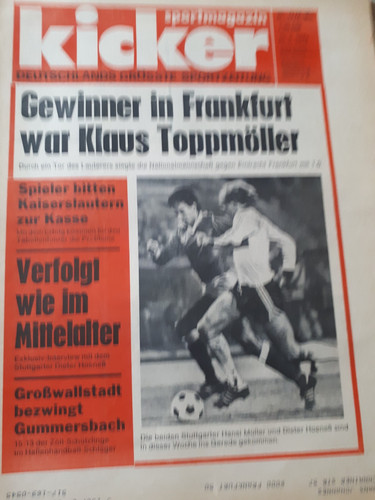 Kicker nummer vom - 17,